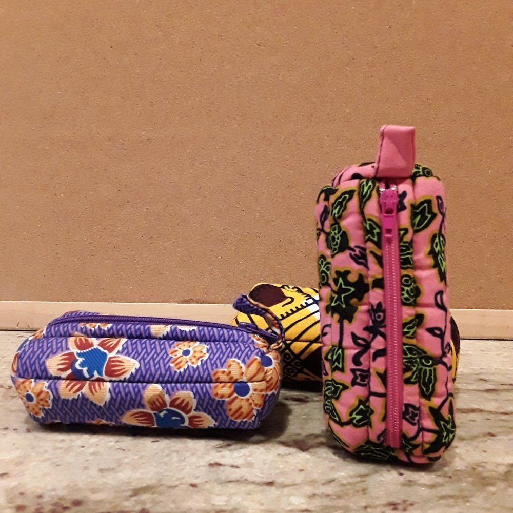 African print coin purses